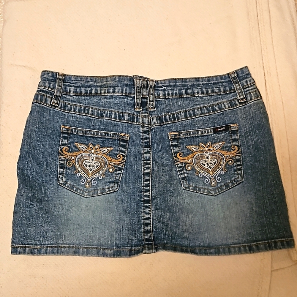 Angels denim mini skirt Jr sz 9